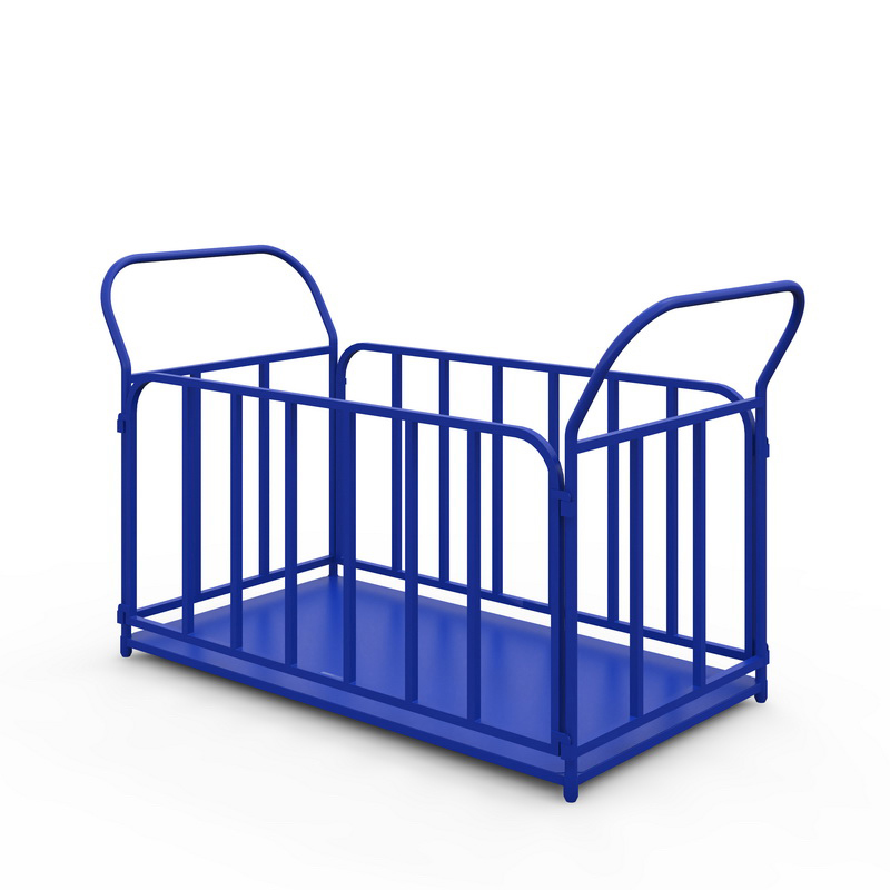 Тележка платформенная с трубчатыми бортами ТБ 4 (600х1200) без колес