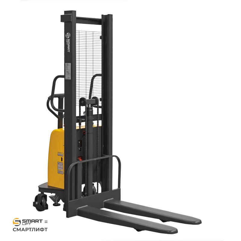 Штабелер с электроподъемом SPN 1016 (1000 кг; 1,6 м; 12В / 120Ач) СМАРТЛИФТ (SMARTLIFT)