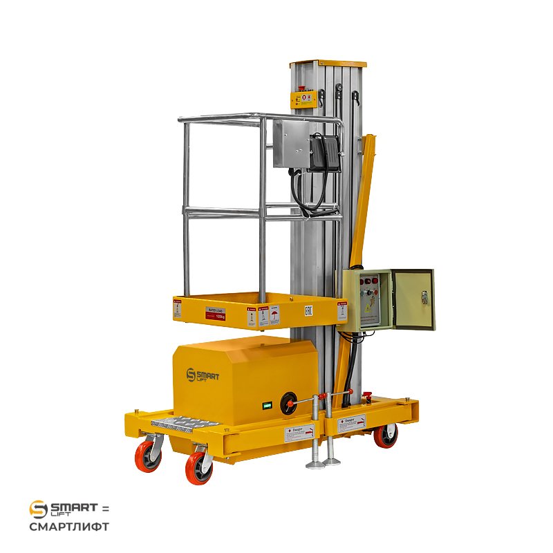 Подъемник мачтовый несамоходный GTWY 8-100 (220В; 125 кг; 8 м) СМАРТЛИФТ (SMARTLIFT)