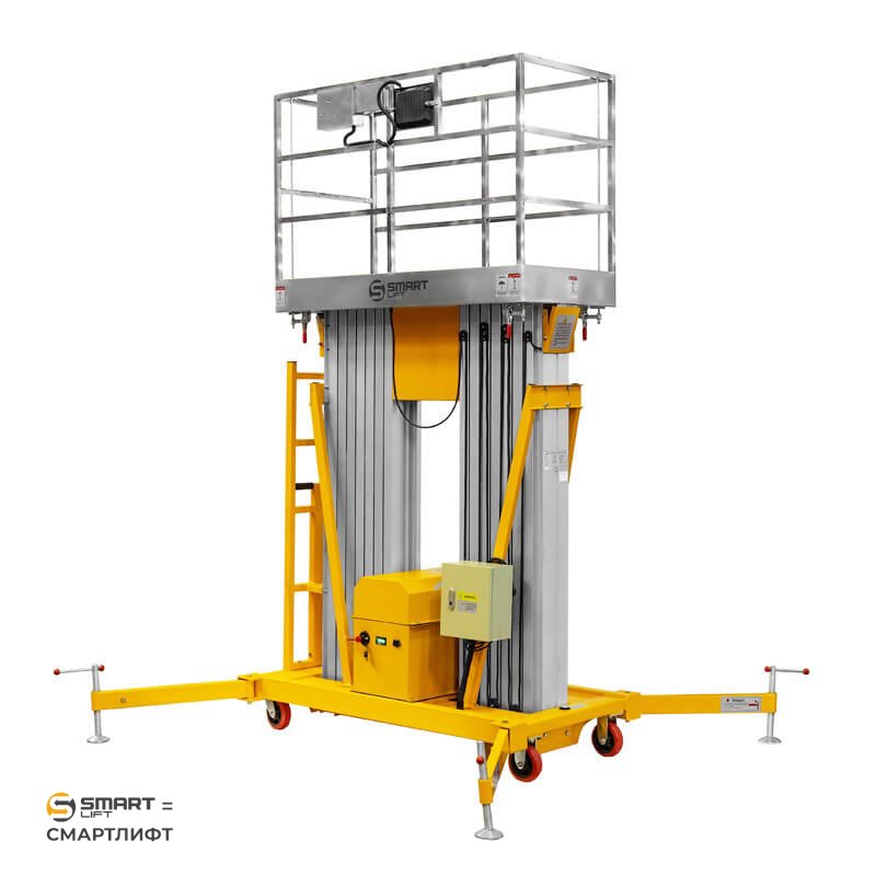Подъемник мачтовый несамоходный GTWY 10-200S (AC&DC; 200 кг; 10 м) СМАРТЛИФТ (SMARTLIFT)