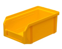 V-1 Пластиковый ящик, желтый
