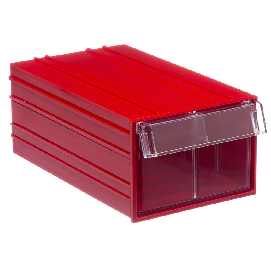 Пластиковый короб C-2 с выдвижным ящиком, красный купить по цене 500 руб. в компании «Стальной мир»