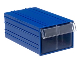 Пластиковый короб C-2 с выдвижным ящиком, синий
