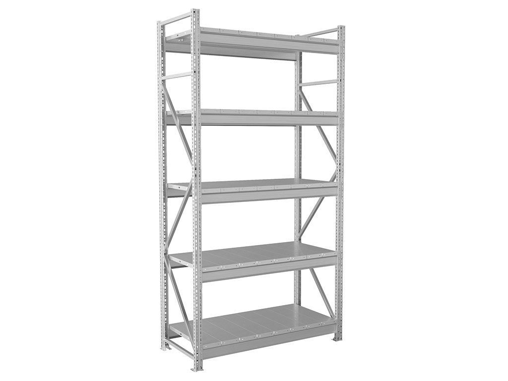 Стеллаж MS Pro металлический (3000x1012x800 мм, нагрузка 500 кг/полку, 5 полок)